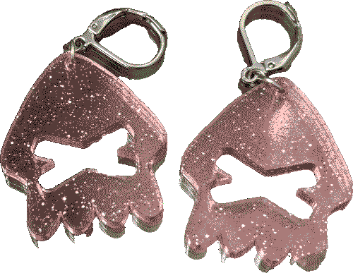 Pink Splatted Earrings